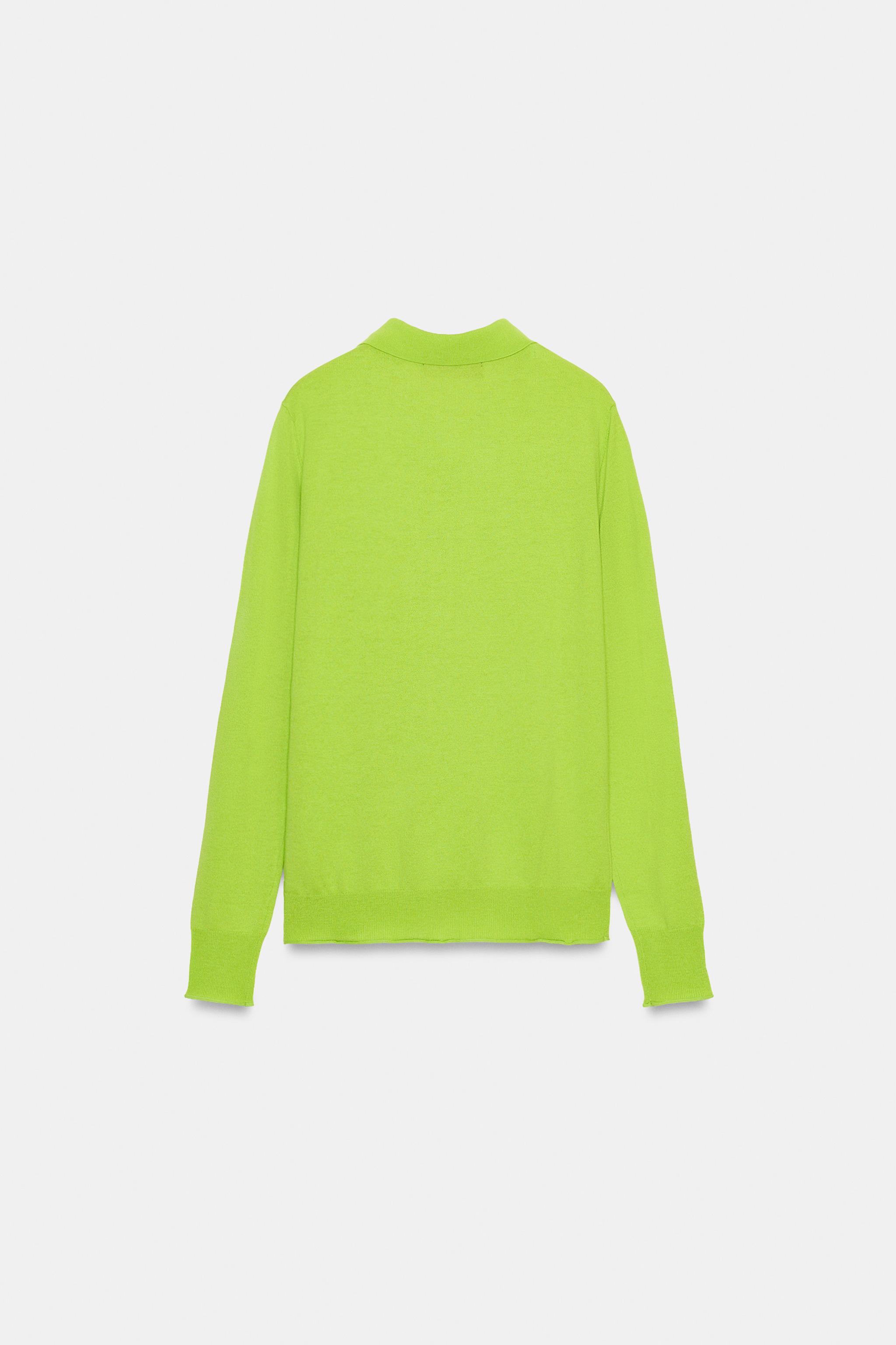 FINE KNIT WOOL POLO SHIRT